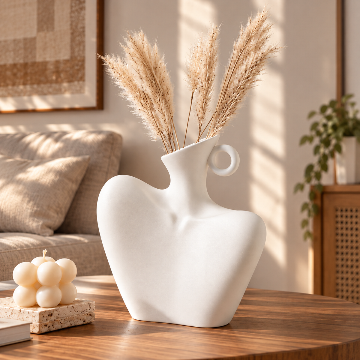 CLAYMORIA® Sculptural Swan Ceramic Vase