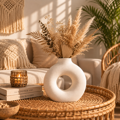 CLAYMORIA® Halo Ceramic Sculptural Vase