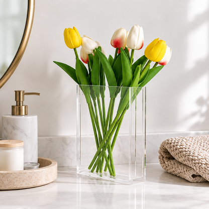 CLAYMORIA® Crystal Haven Acrylic Vase