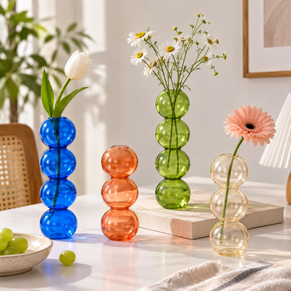 CLAYMORIA® Bubble Glass Art Vase