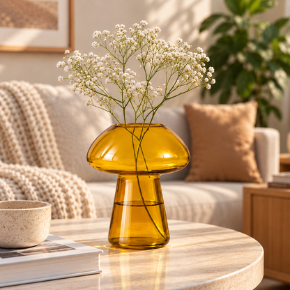 CLAYMORIA® Mushroom Glass Vase