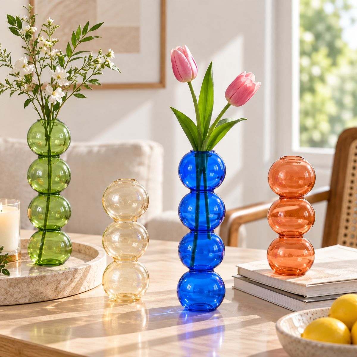 CLAYMORIA® Bubble Glass Art Vase