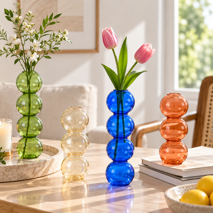 CLAYMORIA® Bubble Glass Art Vase