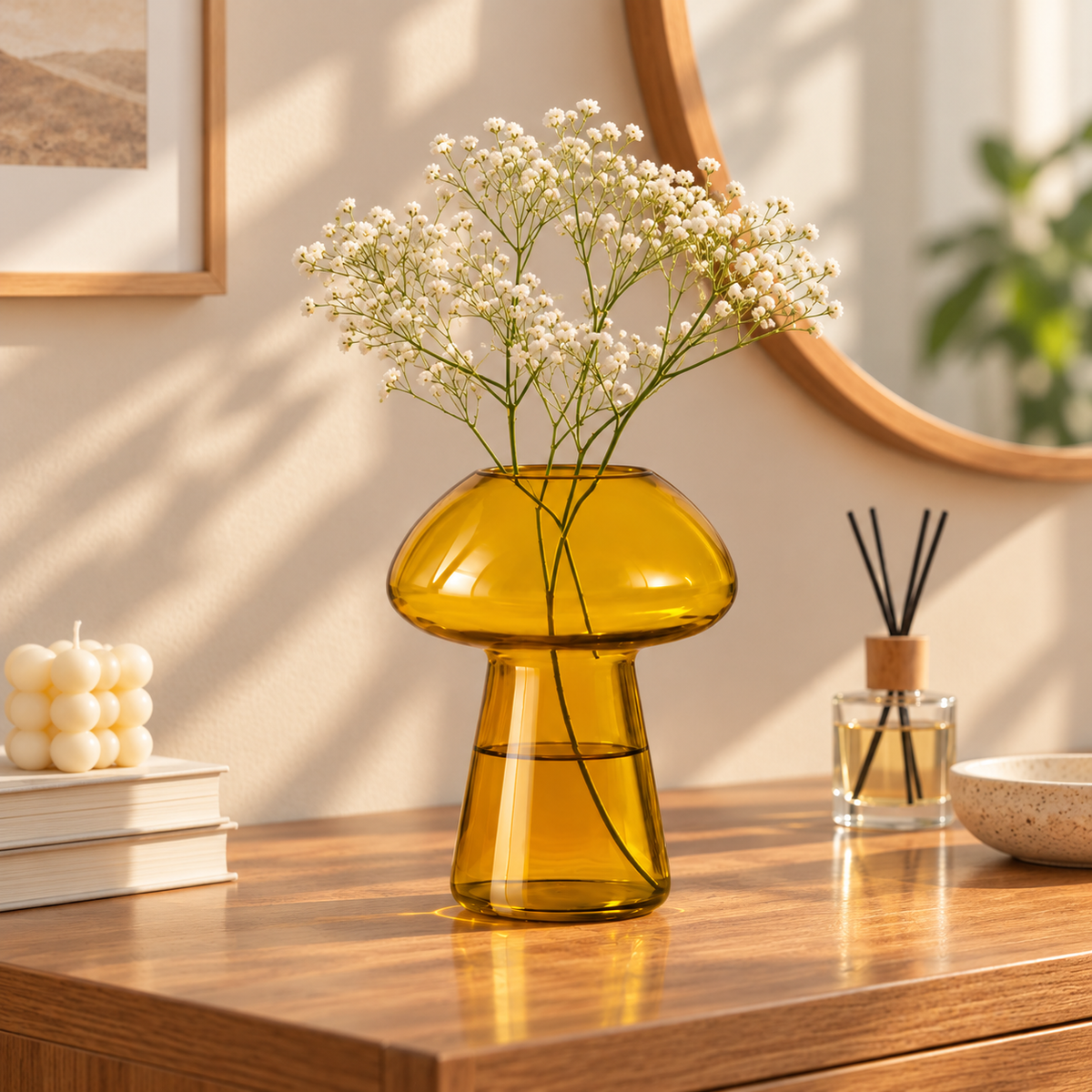 CLAYMORIA® Mushroom Glass Vase