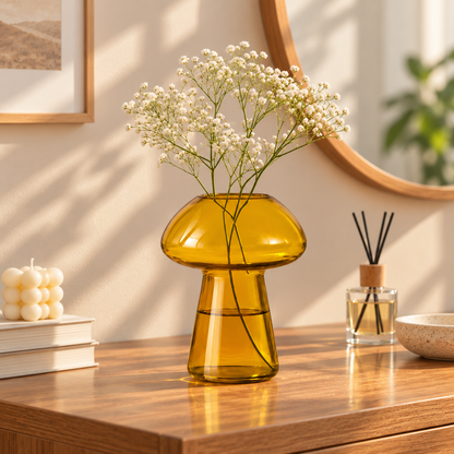 CLAYMORIA® Mushroom Glass Vase
