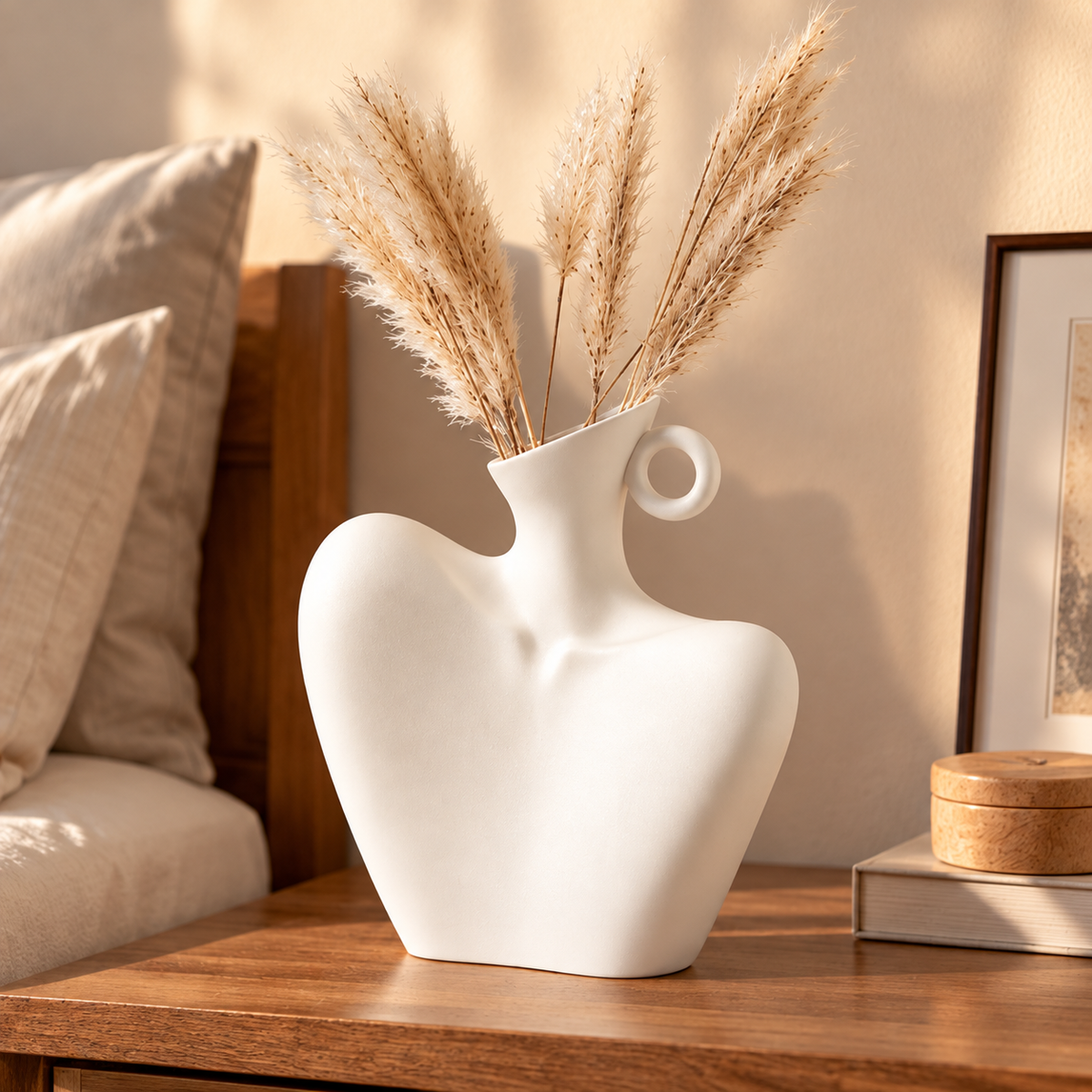 CLAYMORIA® Sculptural Swan Ceramic Vase